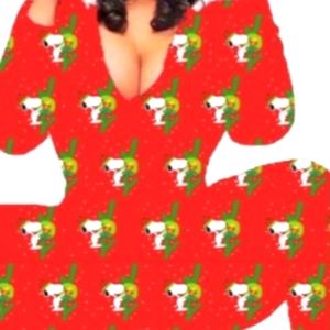 Snoopy & Woodstock on Red